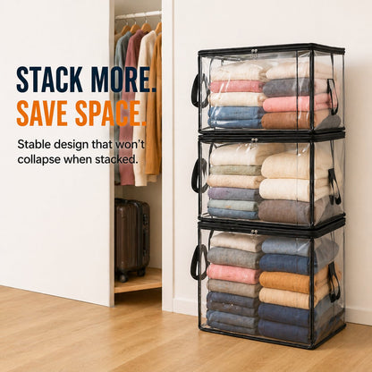 🎁 Mother's Day Sale 49% OFF📦Large Heavy-Duty Thick Plastic Clear Storage
