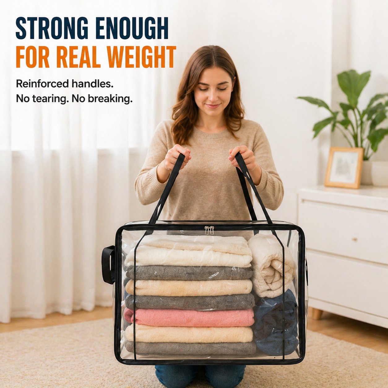 🎁 Mother's Day Sale 49% OFF📦Large Heavy-Duty Thick Plastic Clear Storage