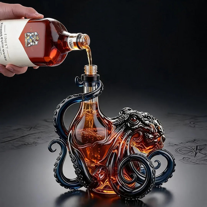 LAOZIK®📦Limited Stock • Restock Takes Time⏰🐙3D Sculpted Octopus Collector's Edition Bottle🥃