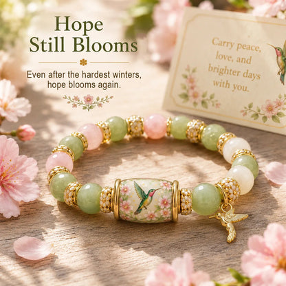 🌿 Love, Peace & Spring Blessings 💖 | 2026 Limited Edition Bracelet - Handcrafted from Agate & Jade
