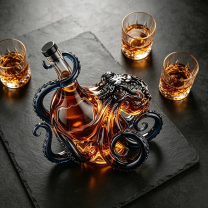 LAOZIK®📦Limited Stock • Restock Takes Time⏰🐙3D Sculpted Octopus Collector's Edition Bottle🥃