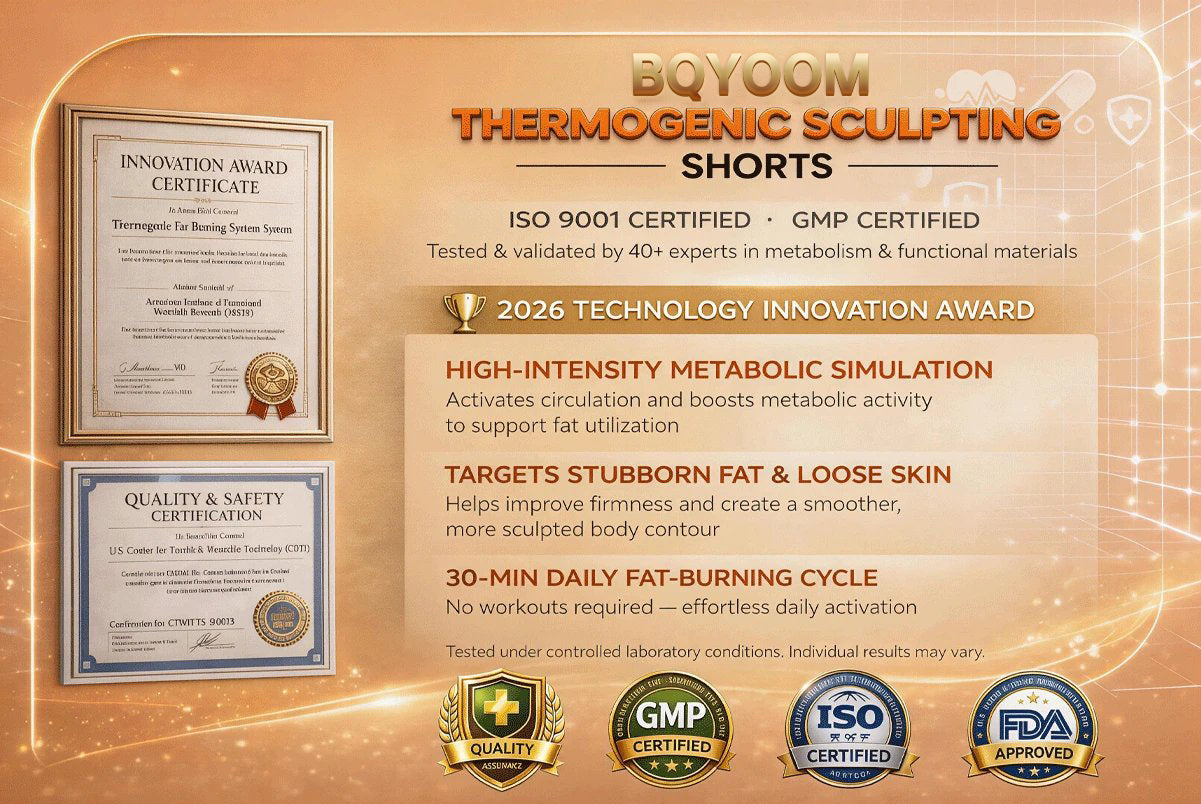Official Brand Store |✅BQYOOM® 👩‍🔬👩‍🔬2026 Moringa & Berberine 4-In-1 Micro-Particle Sculpting & Fat-Burn Shorts 👍
