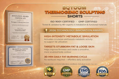 Official Brand Store |✅BQYOOM® 👩‍🔬👩‍🔬2026 Moringa & Berberine 4-In-1 Micro-Particle Sculpting & Fat-Burn Shorts 👍
