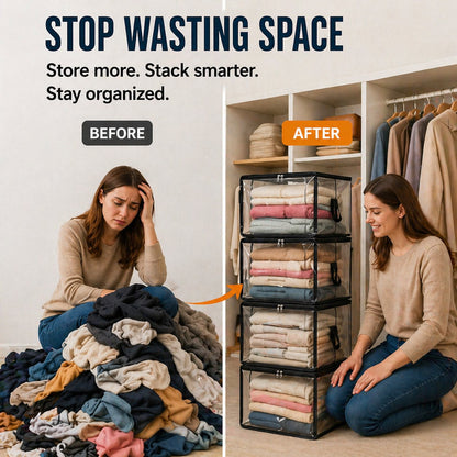 🎁 Mother's Day Sale 49% OFF📦Large Heavy-Duty Thick Plastic Clear Storage