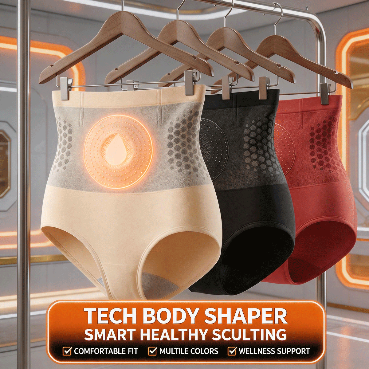 Official Brand Store |✅BQYOOM® 👩‍🔬👩‍🔬2026 Moringa & Berberine 4-In-1 Micro-Particle Sculpting & Fat-Burn Shorts 👍